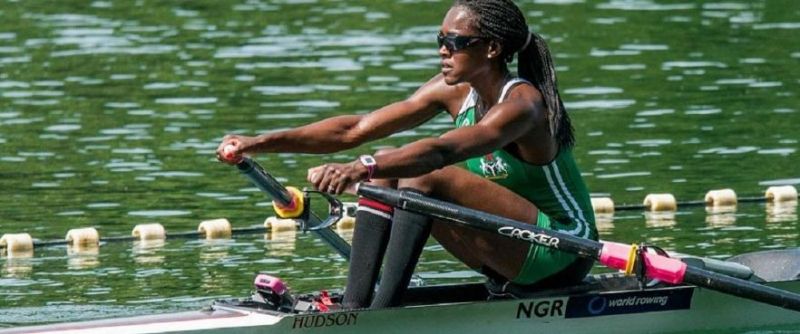 Nigeria female rower